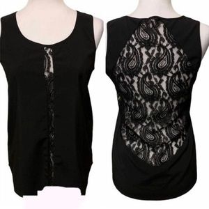 Lovers + Friends Lace Trim Blouse